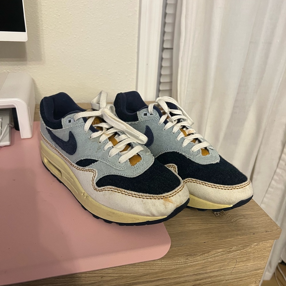 Nike Air Max 1 '87 Denim Aura Shoes Women's Size 8.5